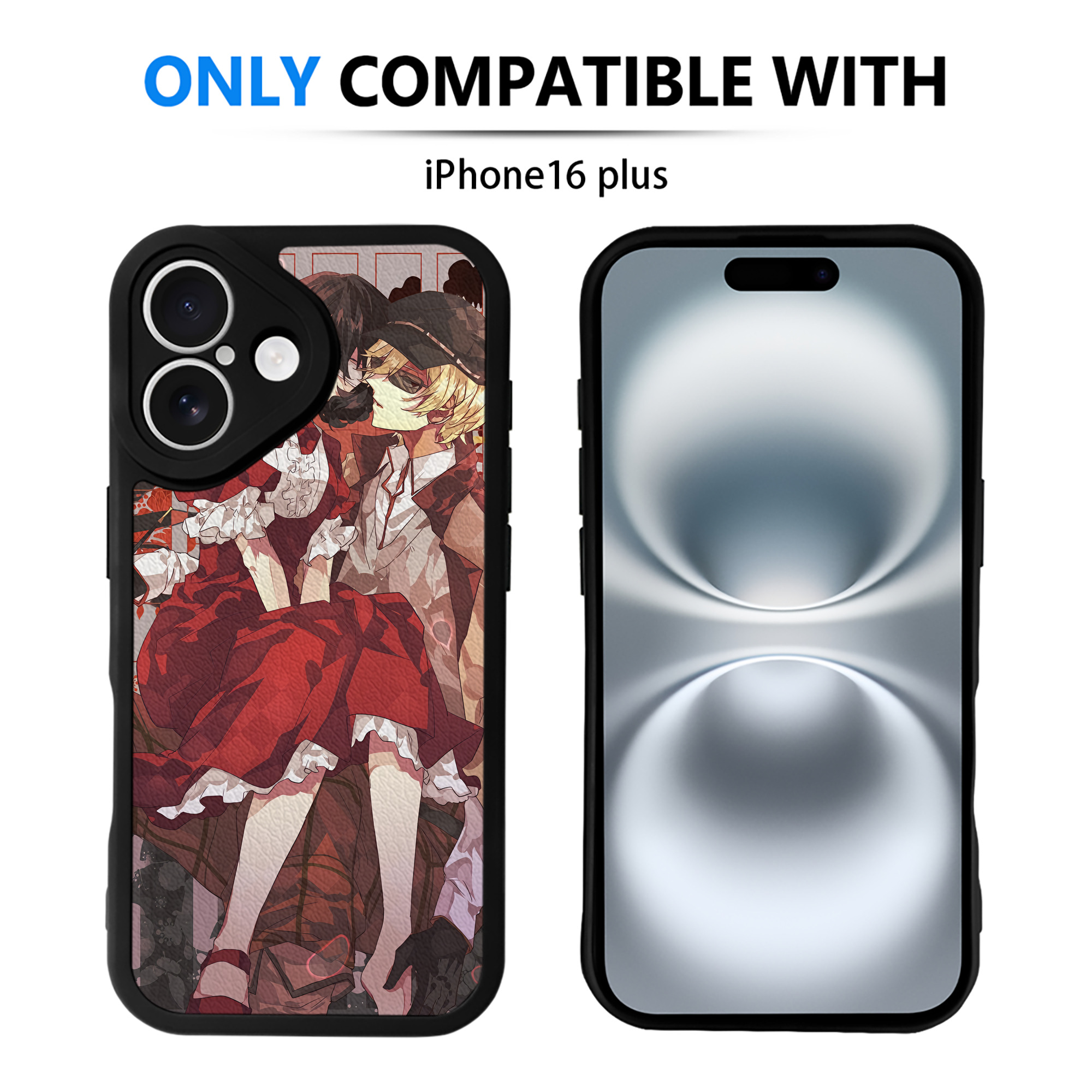 （画像用） 文豪ストレイドッグス Bungo Stray Dogs 【iPhone 16シリーズ対応】シリコンスマホケース（レザー調） 材質：シリコン